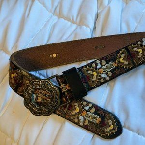Lucky Brand Boho Embroidered Belt